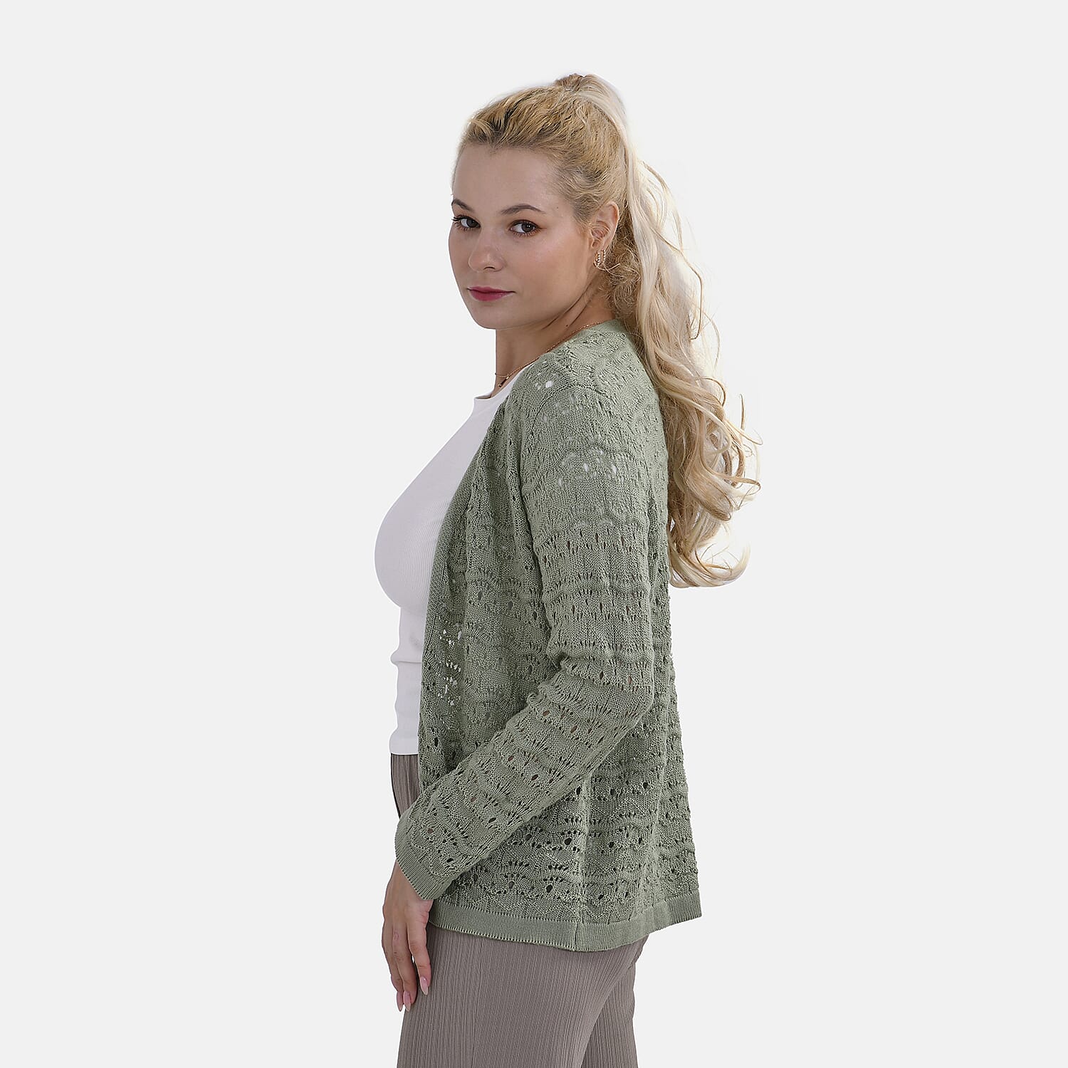 La Marey Acrylic Patterned Cardigan Jacket 7771088 3
