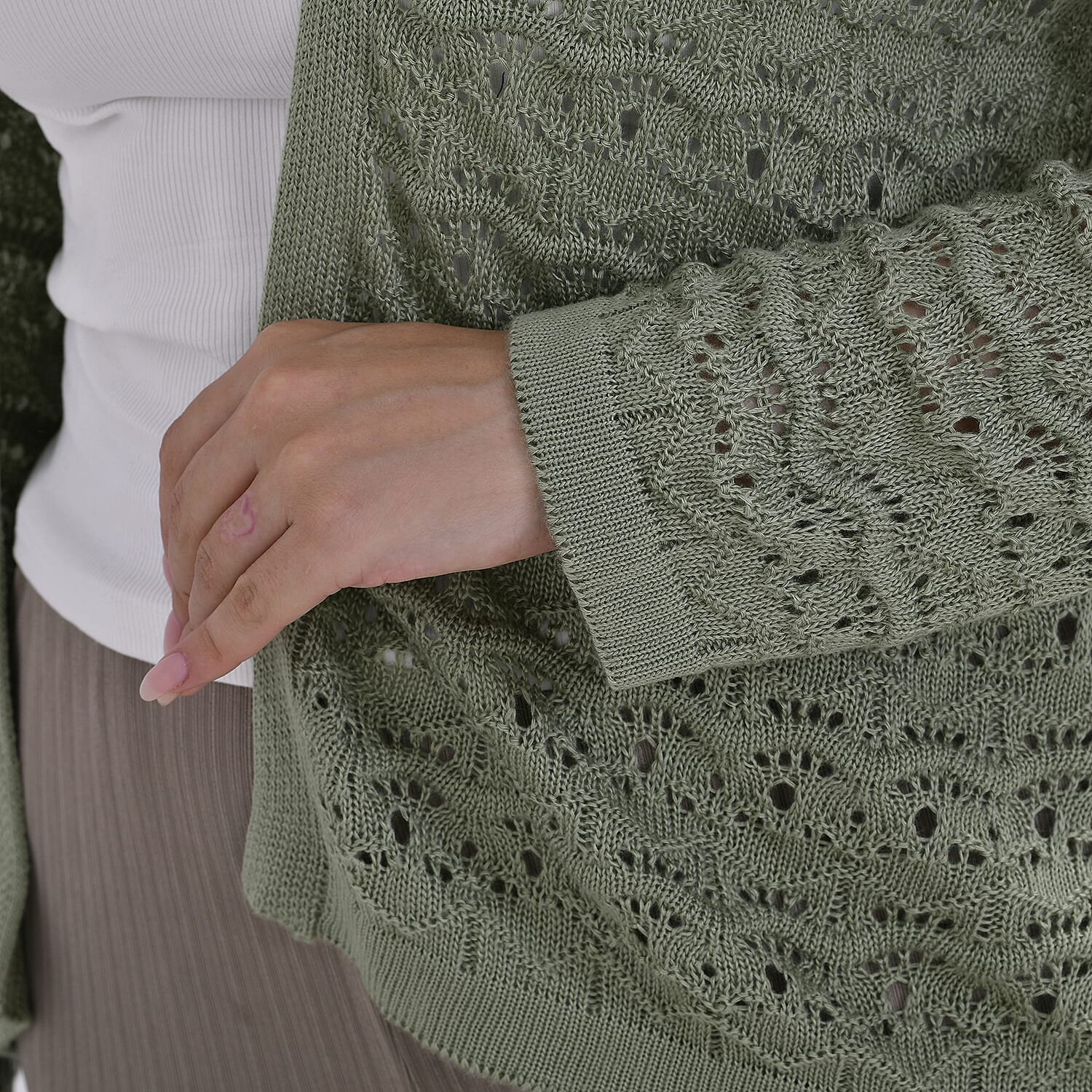 La Marey Acrylic Patterned Cardigan Jacket 7771088 5