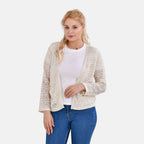La Marey Summer Lace Cardigan (Size L, 16-18) - White