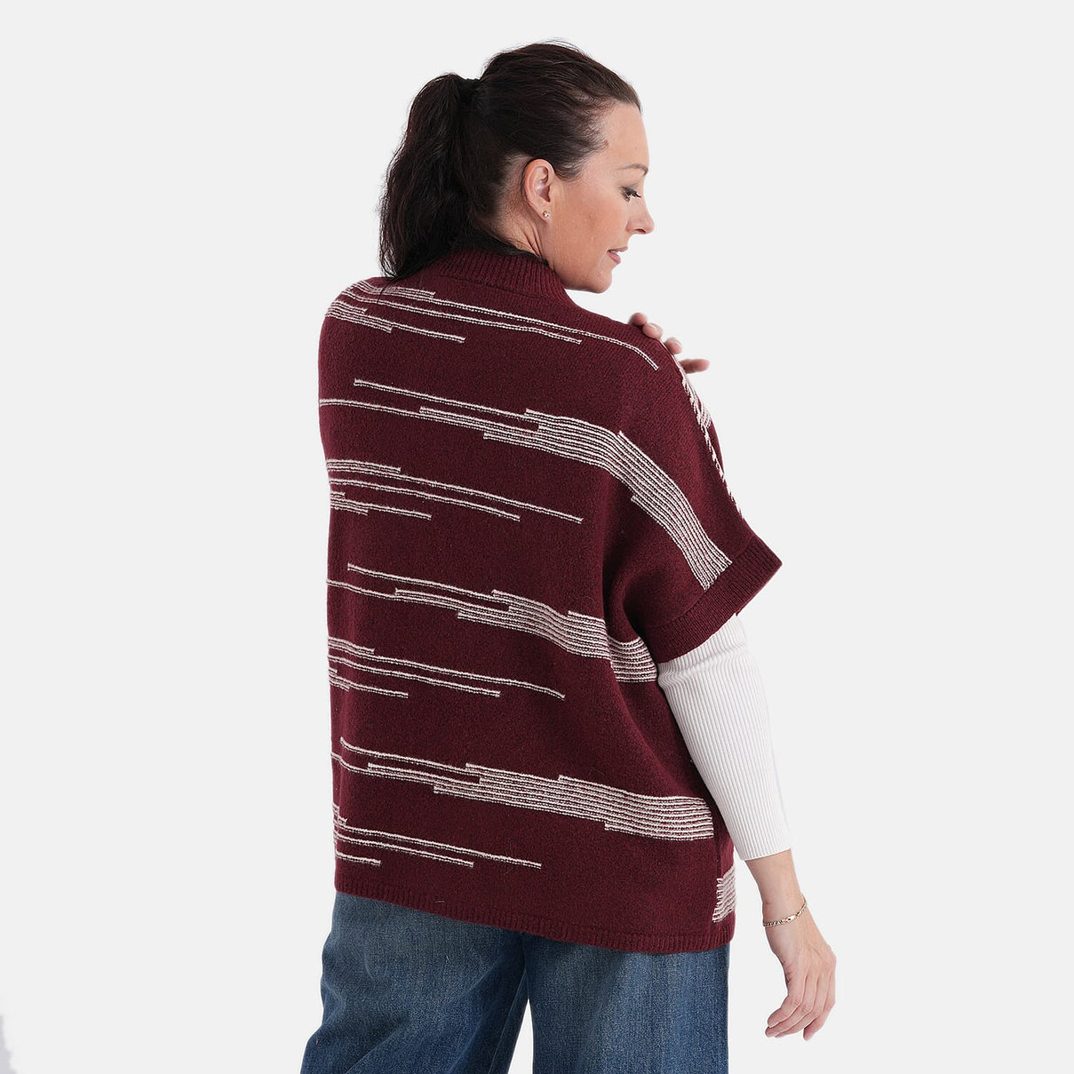 La Marey Soft High-Neck Cardigan (Fits UK 8-20) - Cherry Red 8359187 2