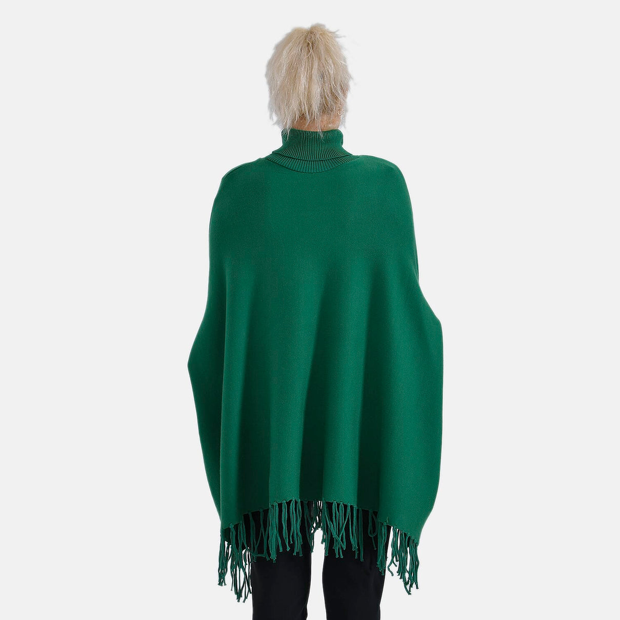 La Marey High Tie Tassel Poncho - One Size 7848455 2