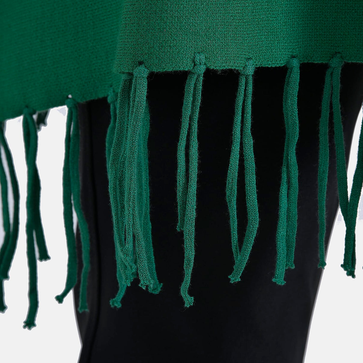 La Marey High Tie Tassel Poncho - One Size 7848455 5