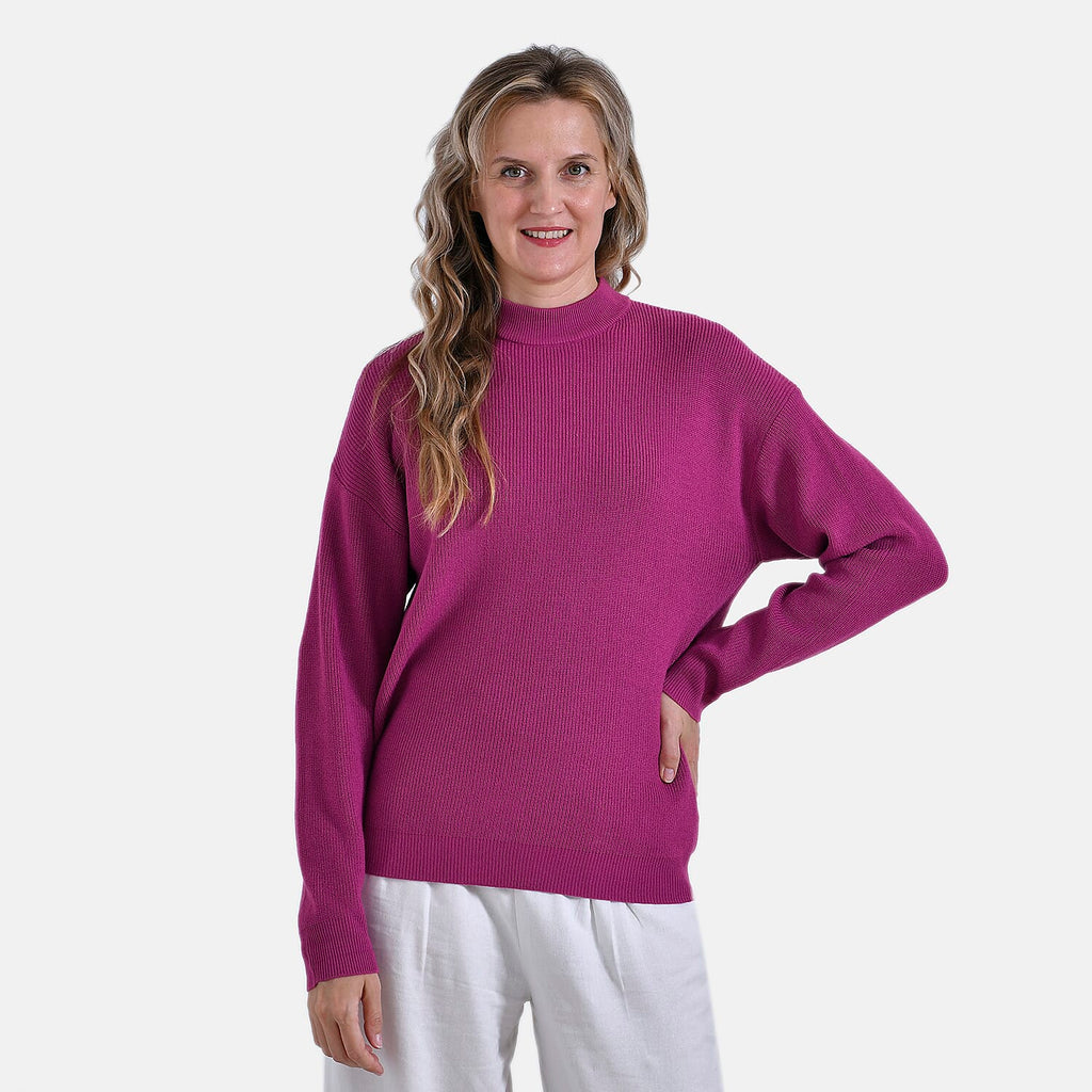 La Marey Classic Crewneck Jumper (Size XL) - Plum Red