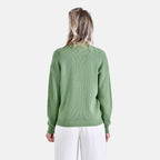 La Marey Classic Crewneck Jumper (Size 12 to 14) - Green