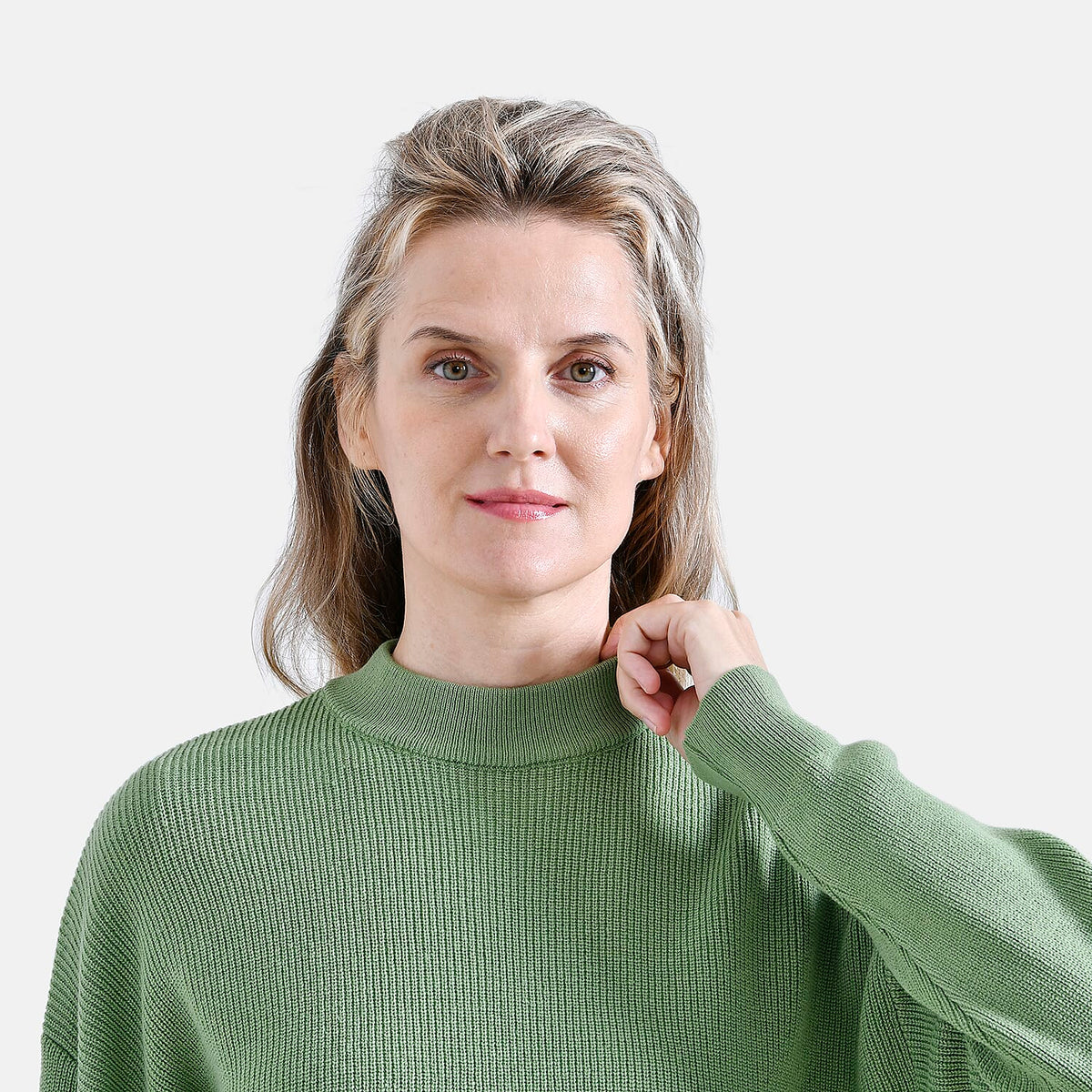 La Marey Classic Crewneck Jumper (Size 16 to 18) - Green V32637361 5