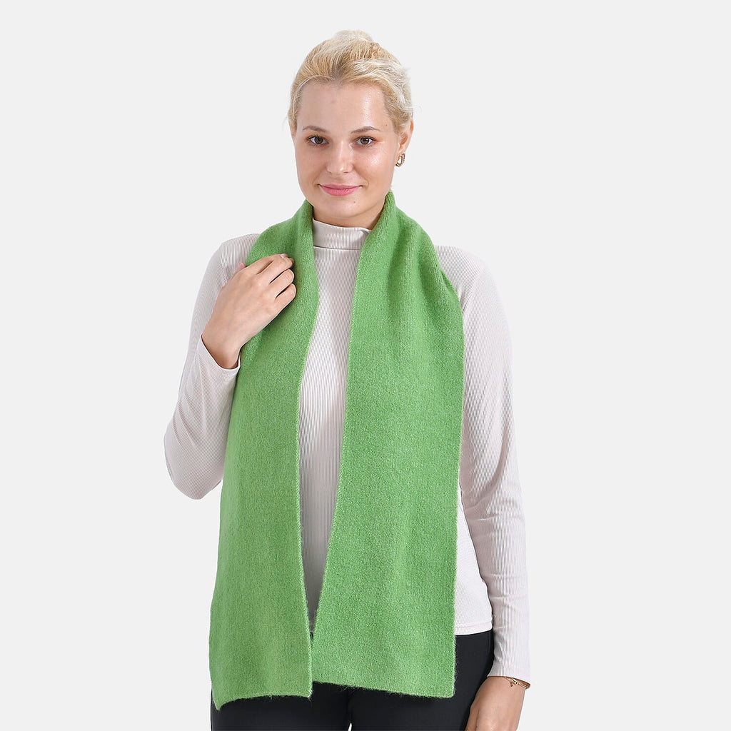 La Marey Plain Scarf (One Size) - Green