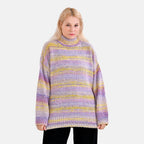 La Marey Abstract Jumper (Size M) Purple & Yellow