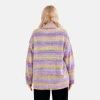 La Marey Abstract Jumper (Size M) Purple & Yellow