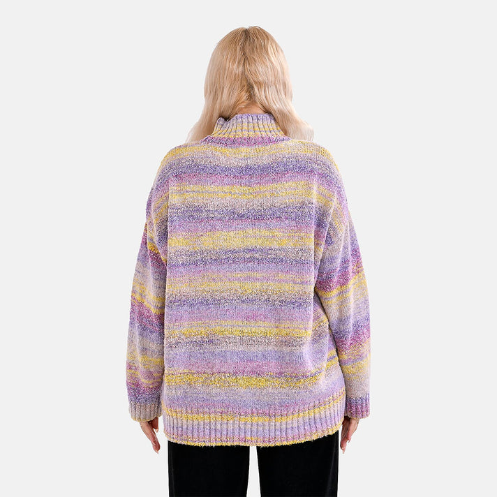La Marey Abstract Jumper (Size M) Purple &amp; Yellow 7809670 2