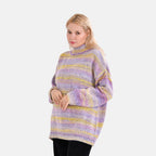 La Marey Abstract Jumper (Size M) Purple & Yellow