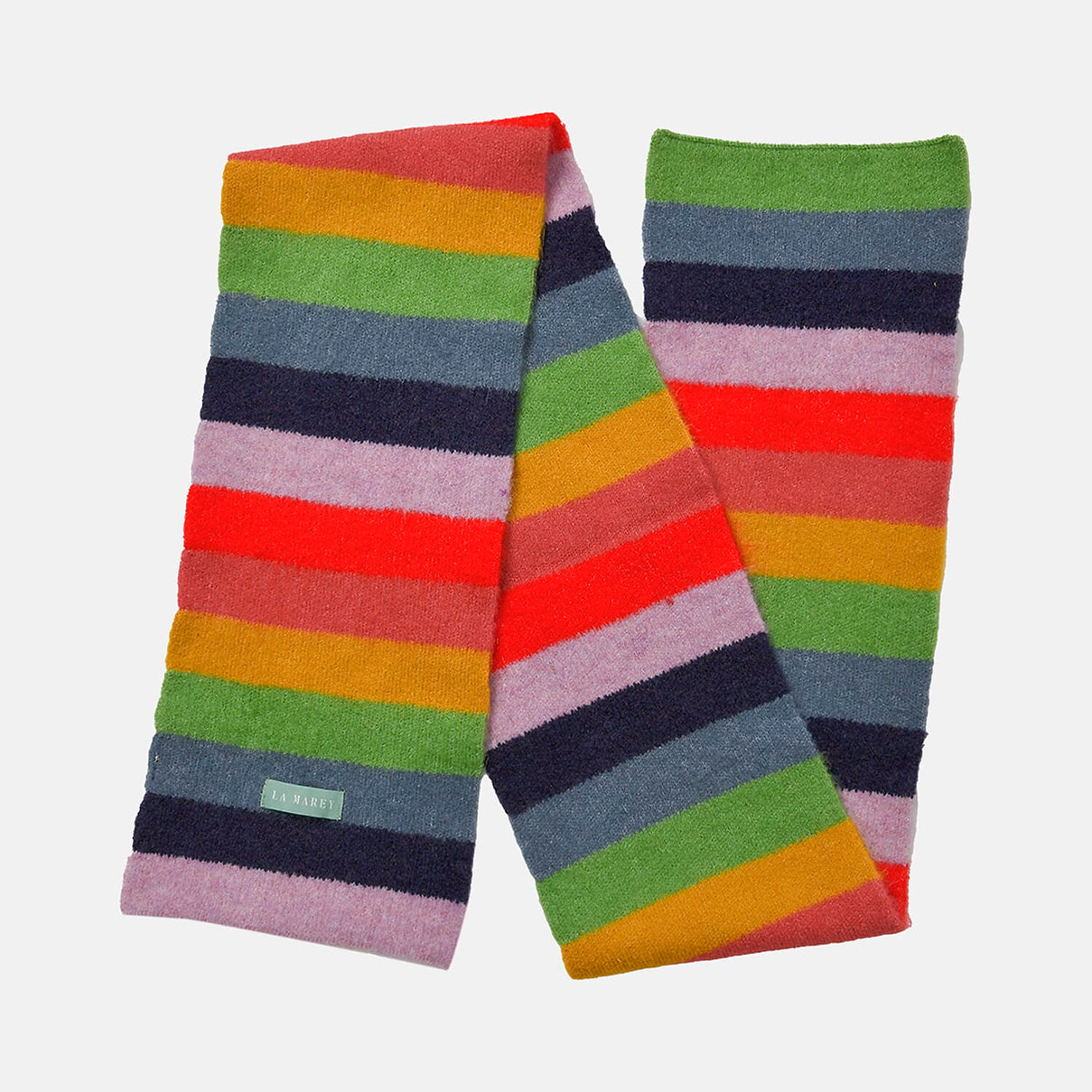 La Marey Knitted Striped Scarf 7850586 5