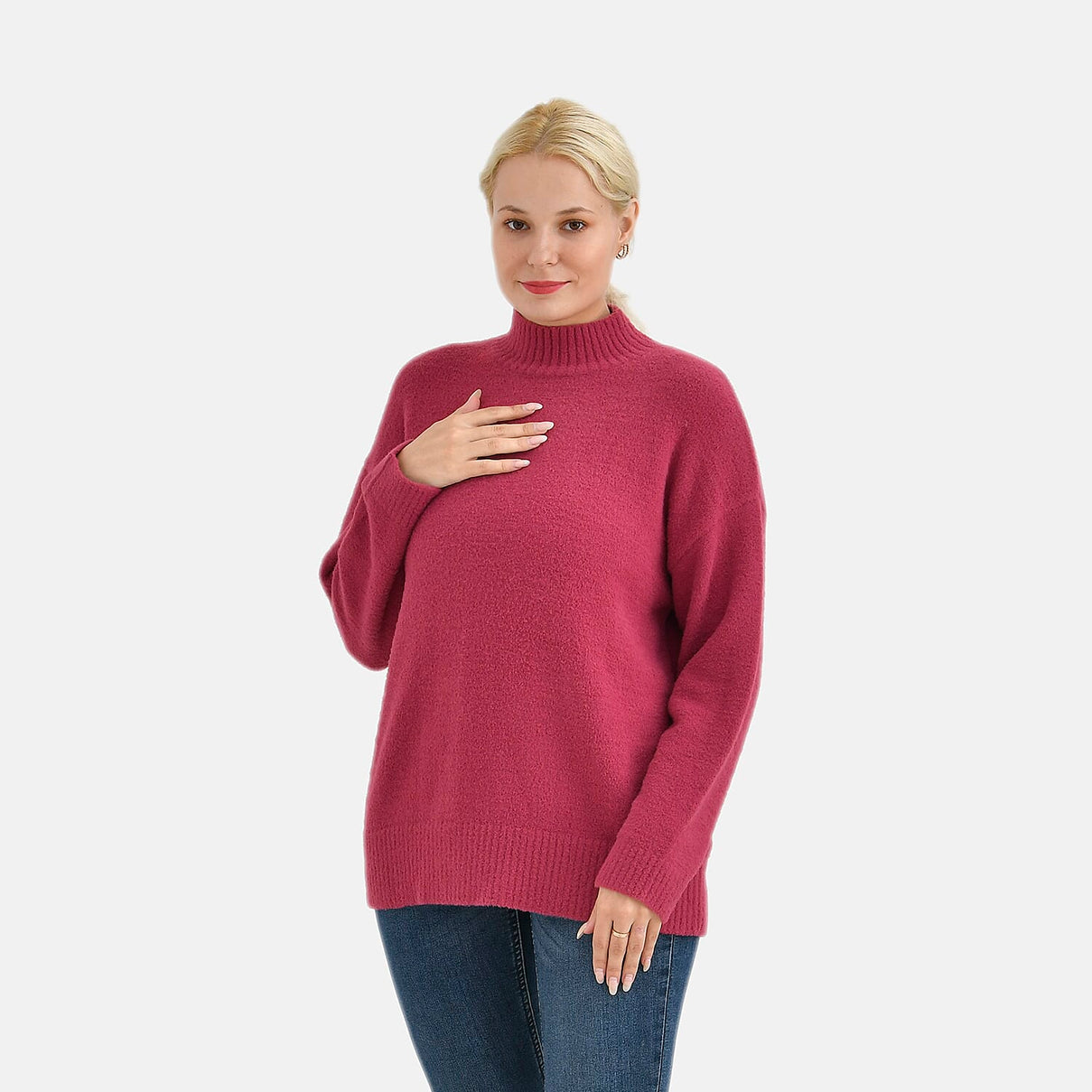 La Marey Alpaca-like Solid Womens Jumper 7822156 0