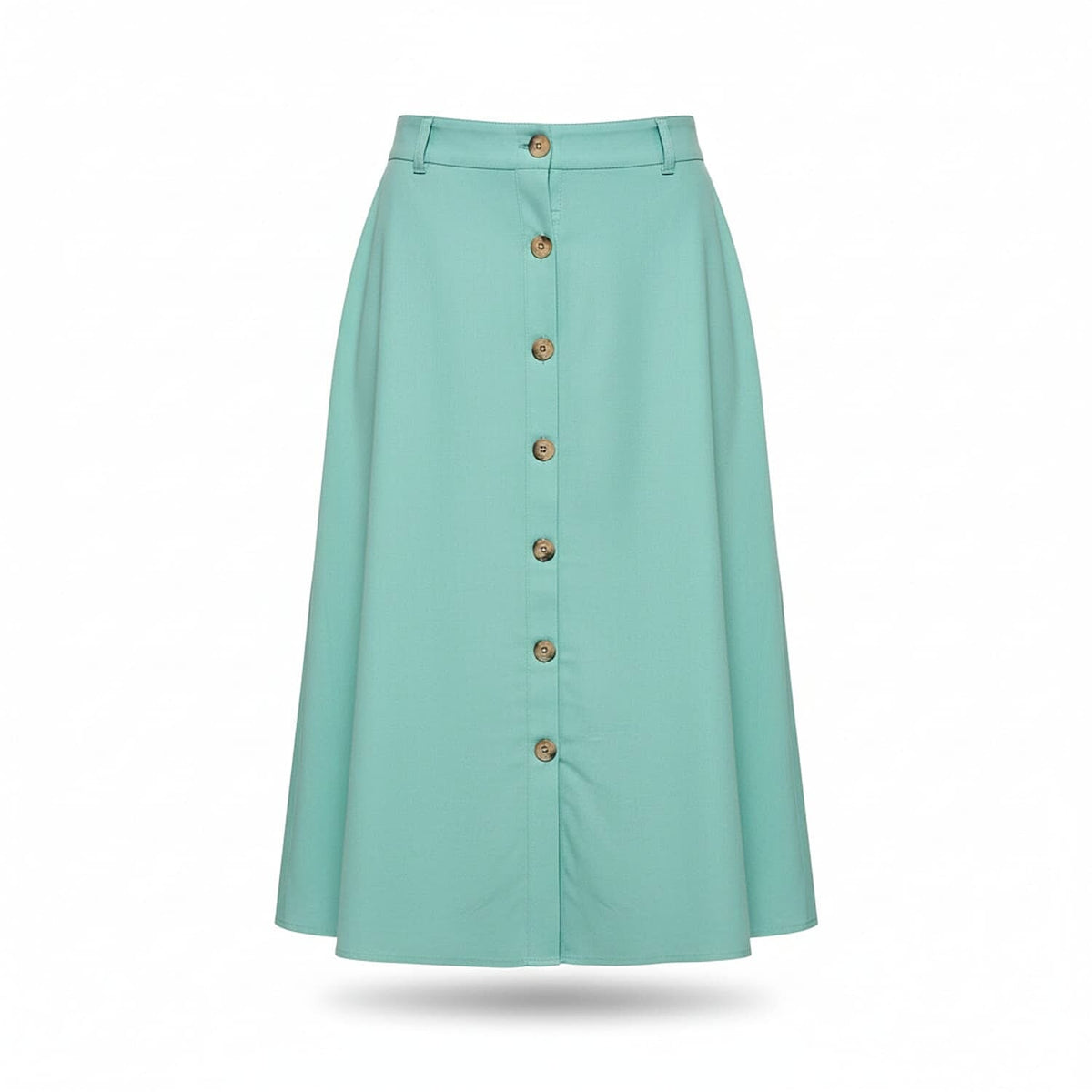 La Marey Button A-line Midi Skirt (Size 20) - Jade V32698624 0