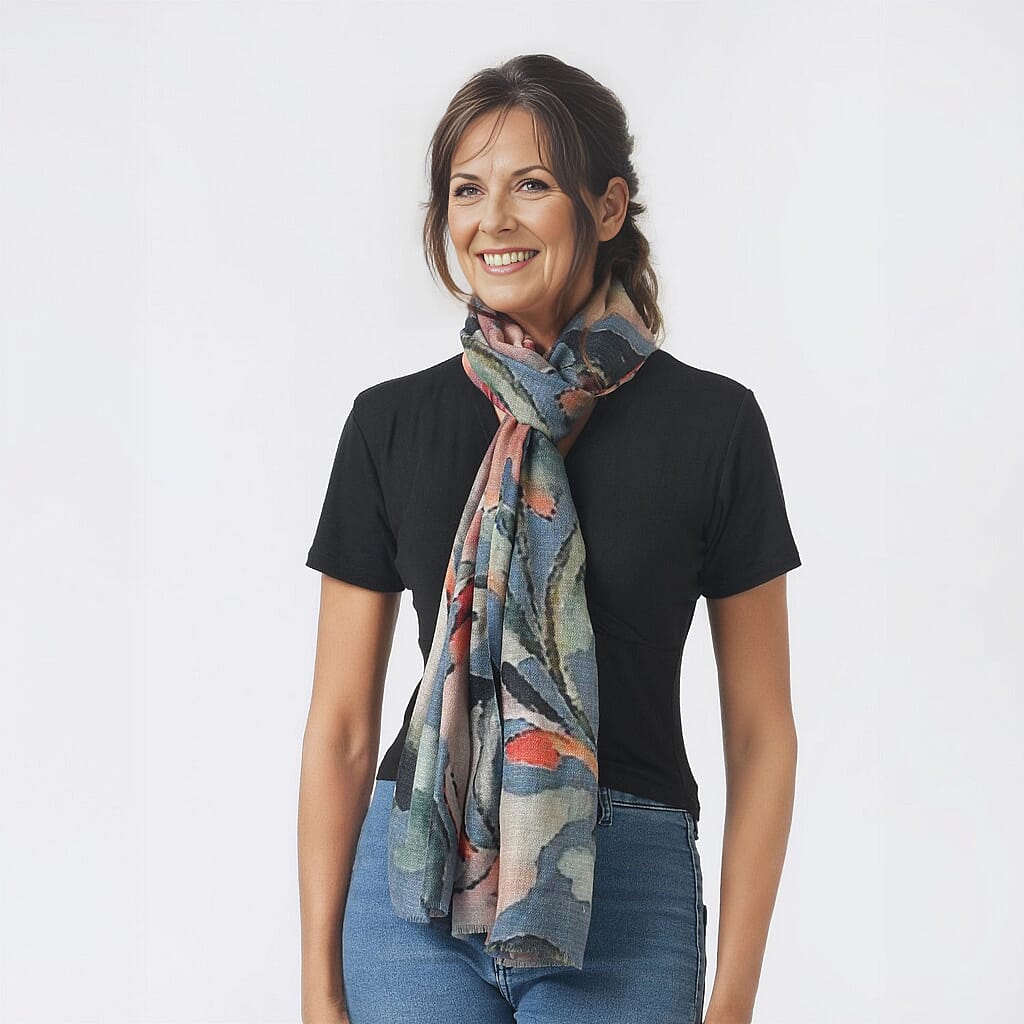 La Marey 100% Cashmere Printed Scarf 7487210 0