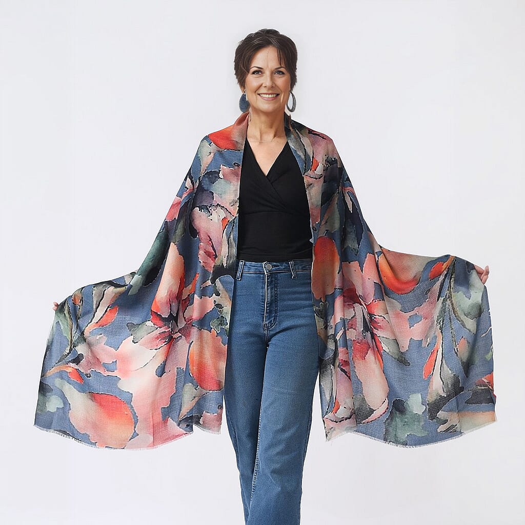 La Marey 100% Cashmere Printed Scarf 7487210 2