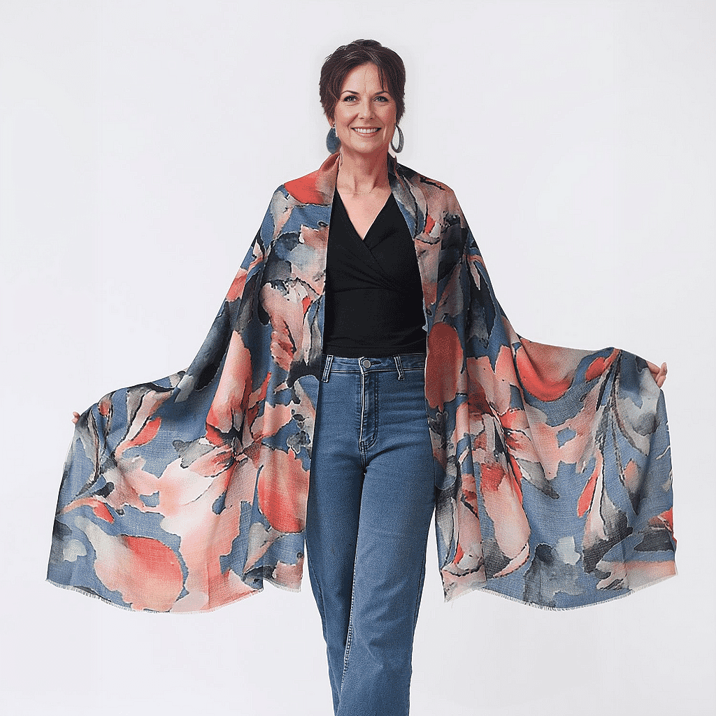 La Marey 100% Cashmere Printed Scarf 7487210 3