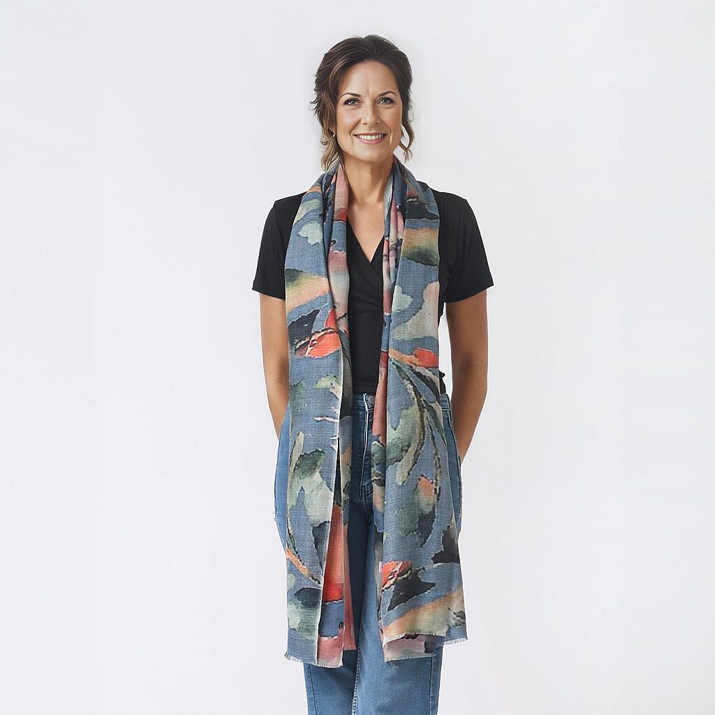 La Marey 100% Cashmere Printed Scarf 7487210 4