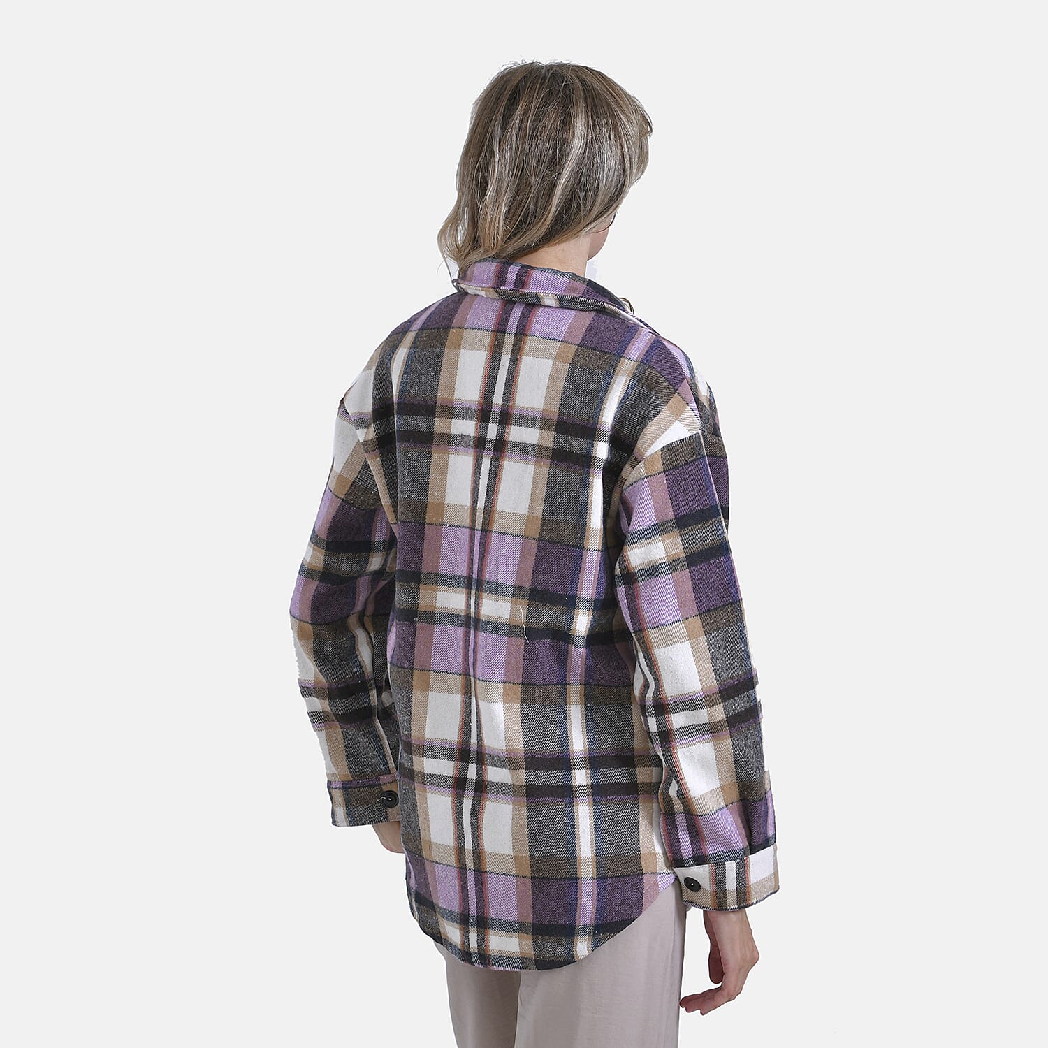 La Marey Check Fleece Shacket 7864877 2