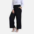 La Marey Comfortable Wide Leg Lounge Pants (Size L) - Black