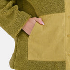 La Marey Corduroy Contrast Jacket (Size M) - Green