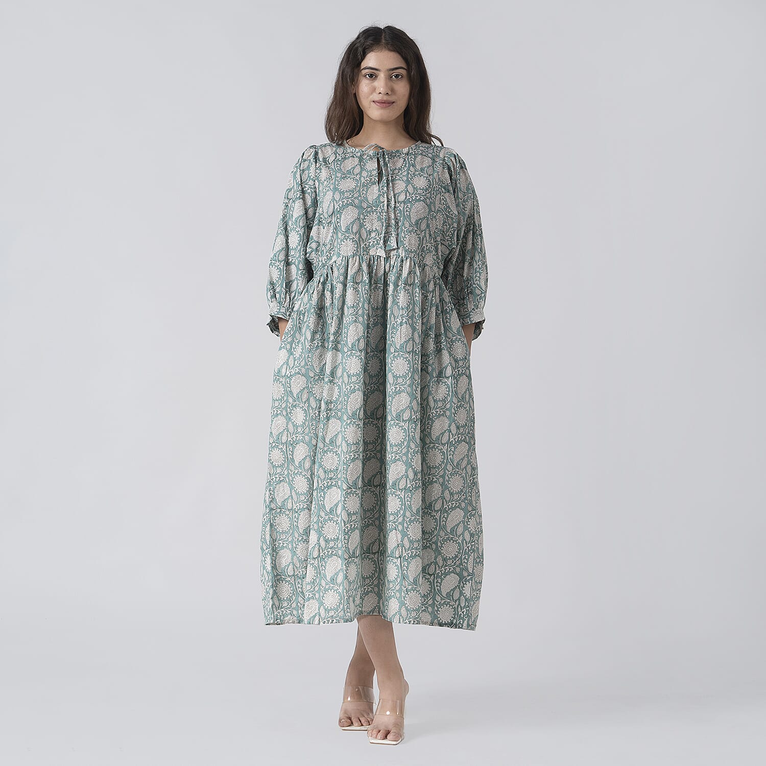 La Marey Cotton Block Dress (Size 123x1 cm) - Black &amp; Navy 7746961 4