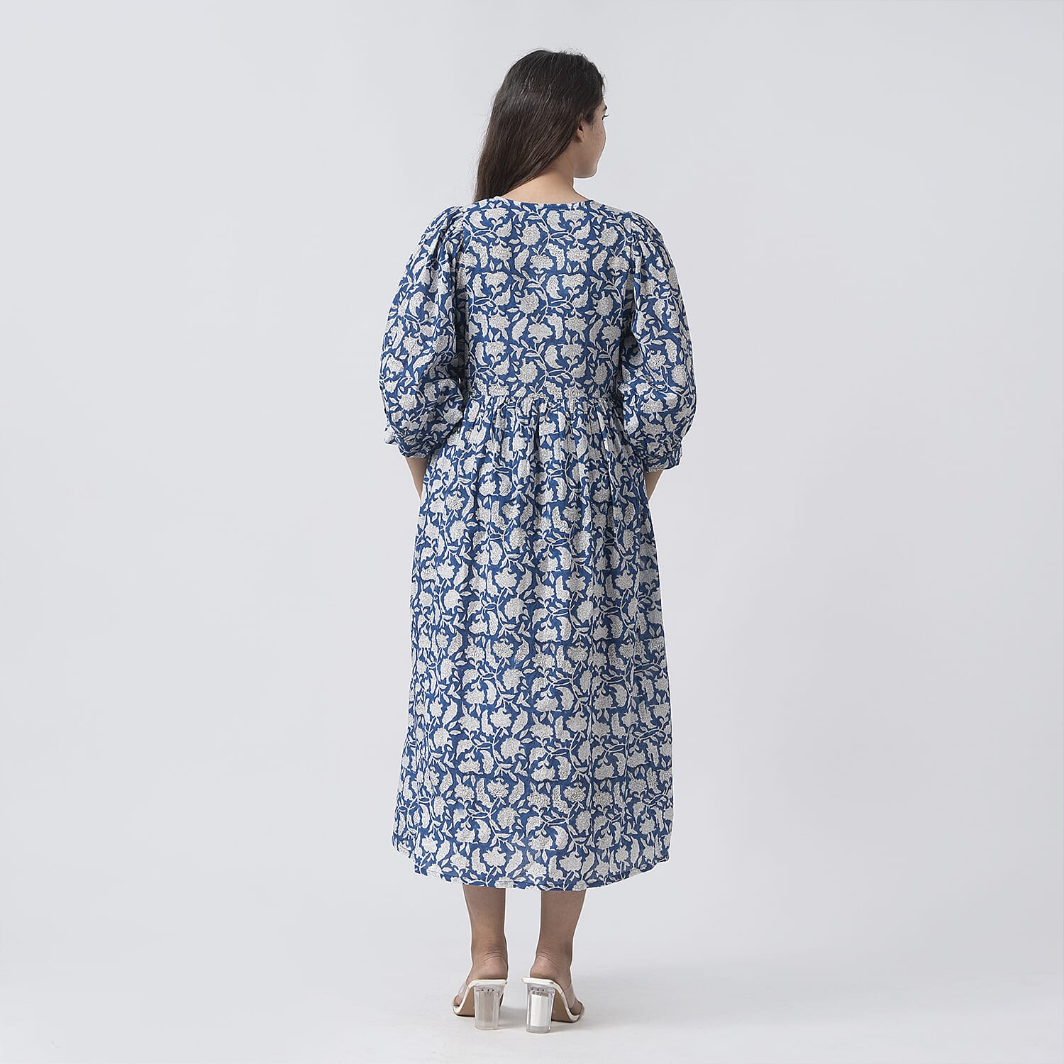 La Marey Cotton Block Dress (Size 130x1 cm) - Navy &amp; Navy 7746953 1
