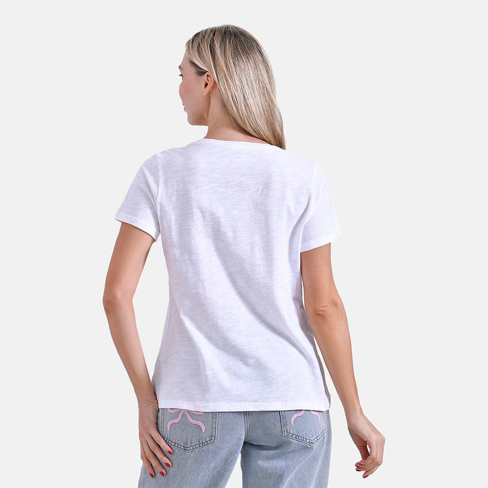 La Marey 100% Cotton V-Neck Casual Top 7978046 2