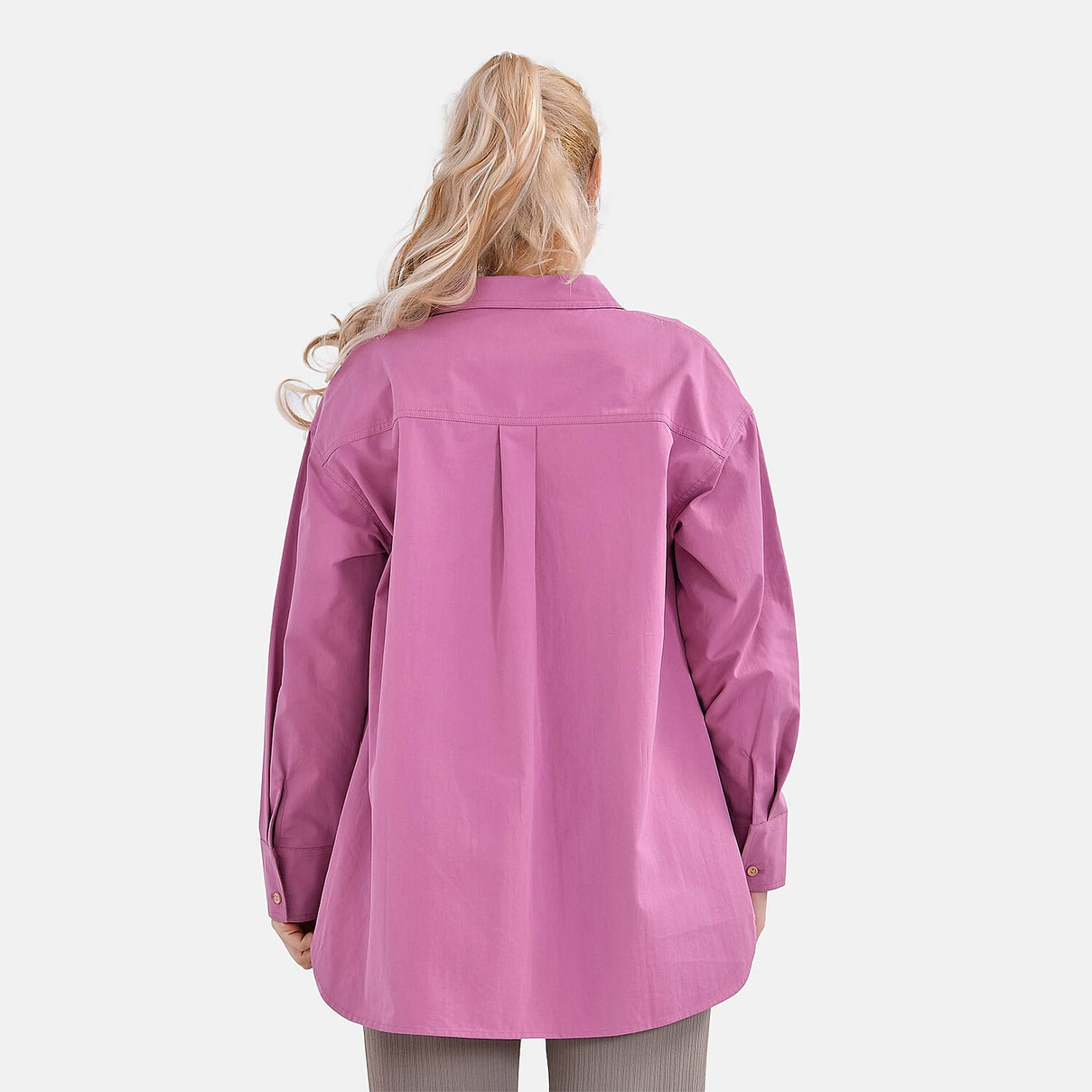 La Marey Pure Cotton Plain Button-Up Shirt 7787856 2