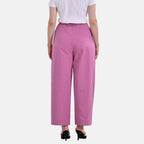 La Marey Cotton Solid Jean and Pant-Trouser (Size 14) - Pink