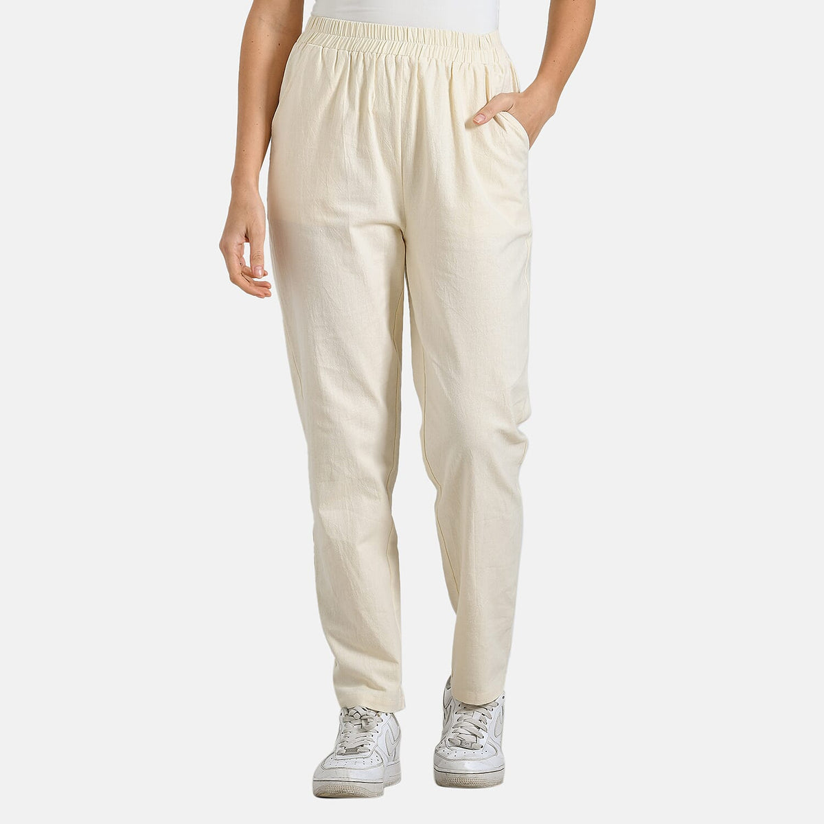 La Marey 100% Cotton Relaxed Fit Capri Trousers V32593358 0