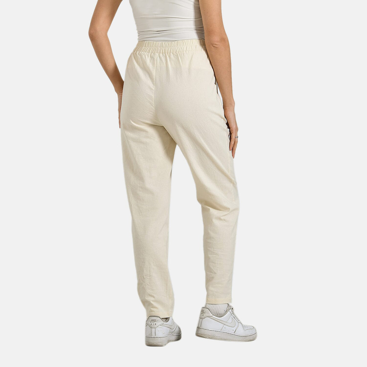 La Marey 100% Cotton Relaxed Fit Capri Trousers V32593358 2