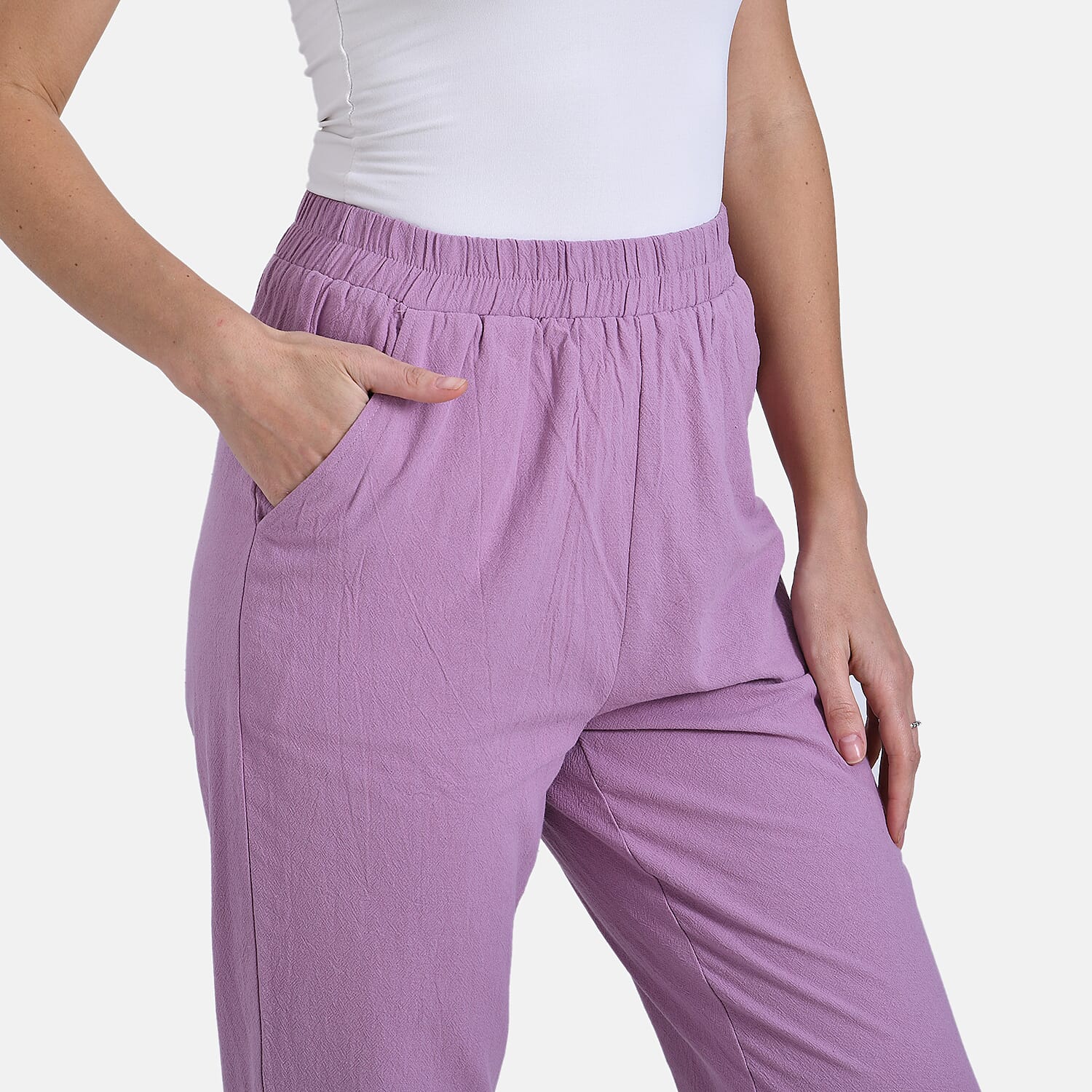 La Marey 100% Cotton Relaxed Fit Capri Trousers 8031168 4