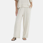 La Marey Embroidered Wide-Leg Trousers (Size 18 To 20) - Cream