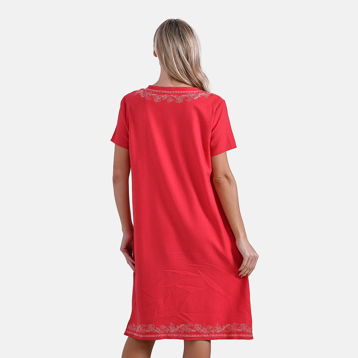 La Marey Embroidery Short Sleeves Dress V32553292 1