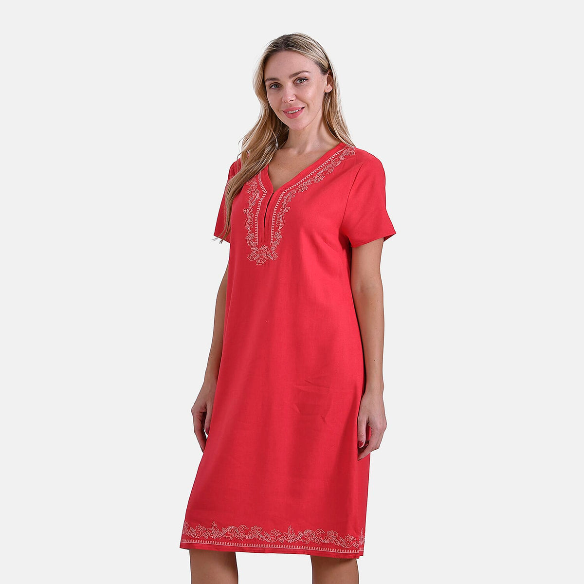 La Marey Embroidery Short Sleeves Dress V32553292 2