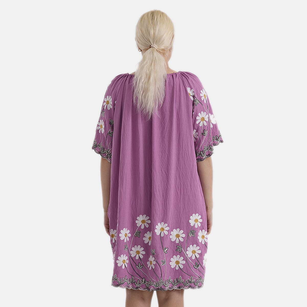La Marey Embroidery Bohemian Tassel Dress (Size - L-XL, 16-22) - Purple 8480139 3