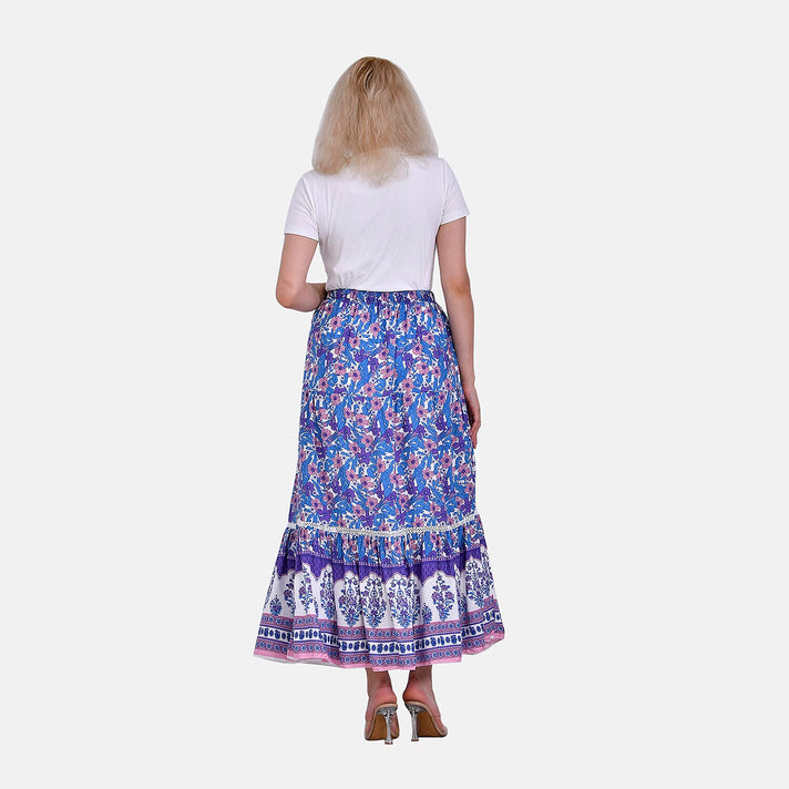La Marey Floral Print Maxi Skirt 7683563 2