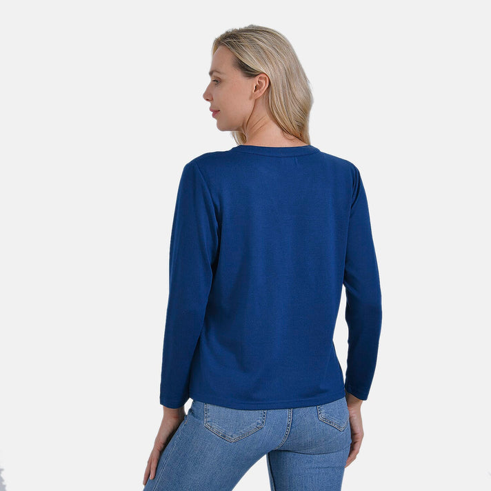 La Marey Rhinestone Embellished Notch-Neck Tee 7860062 2
