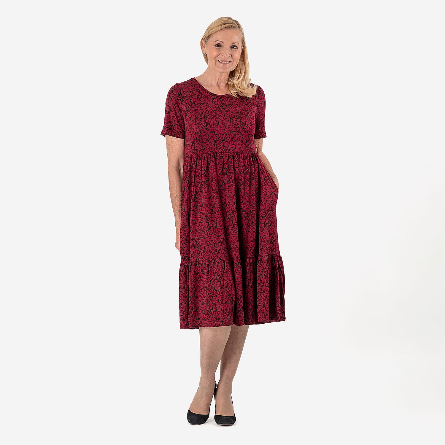 La Marey Floral Print Midi Dress 8094180 0