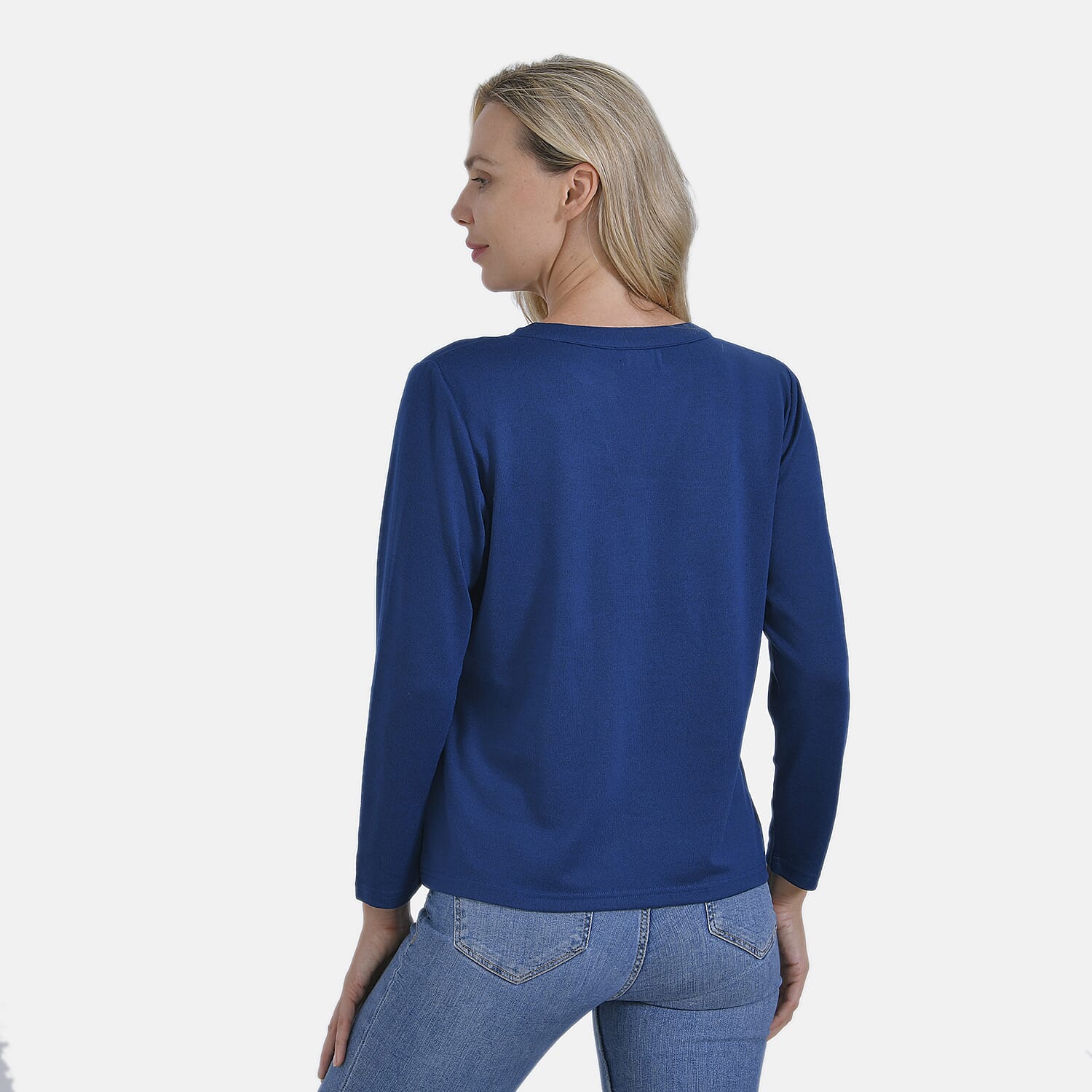 La Marey Rhinestone Embellished Notch-Neck Tee 7860062 5