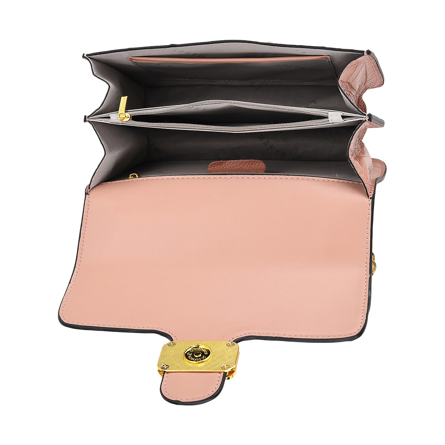 La Marey Genuine Leather Crossbody Bag with Chain Strap (120 cm)  - Pink 8214473 6