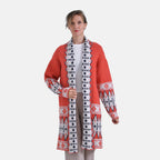 La Marey Bohemian style Solid Cardigan (8-20) - Red