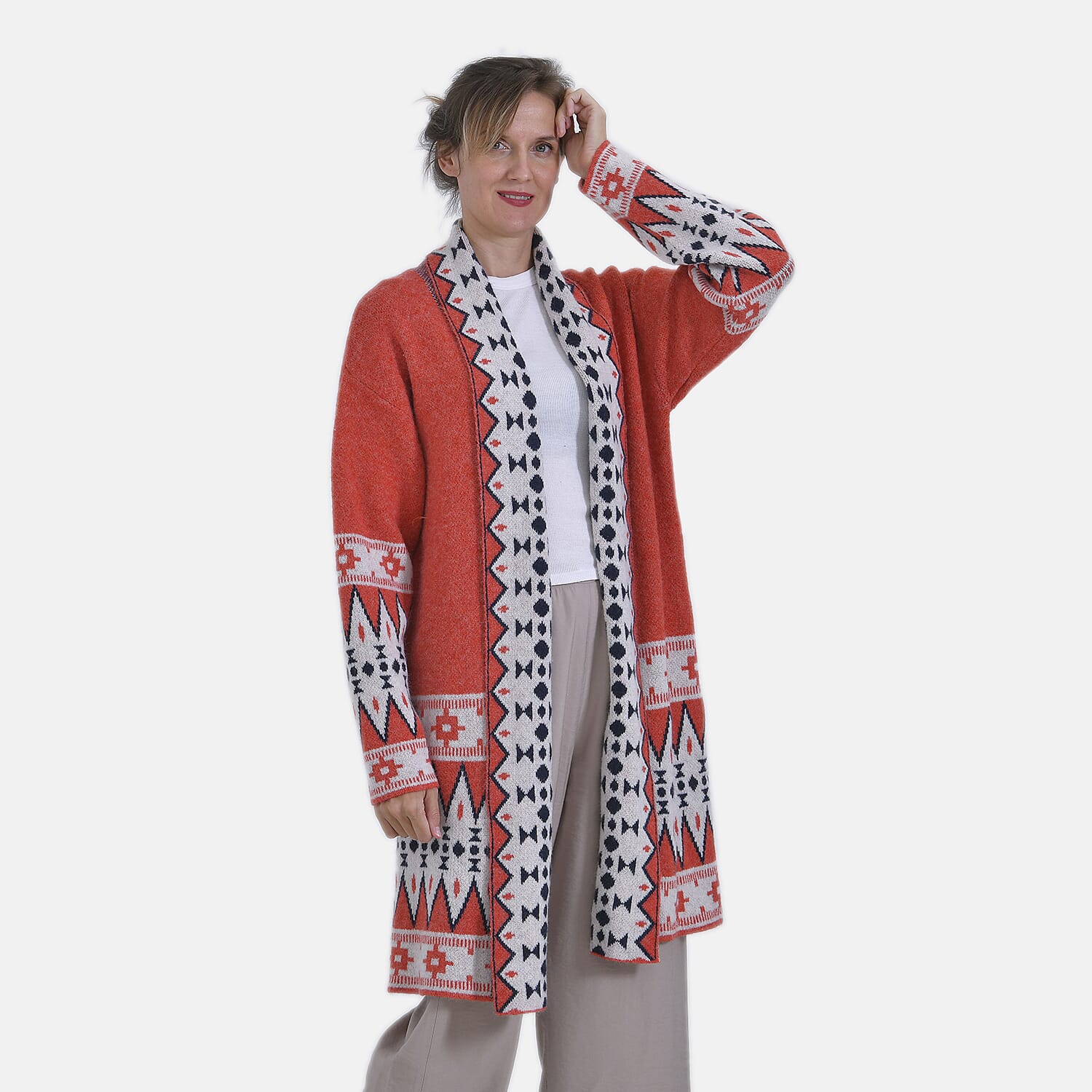 La Marey Graphic Prints Cardigan 7854812 3