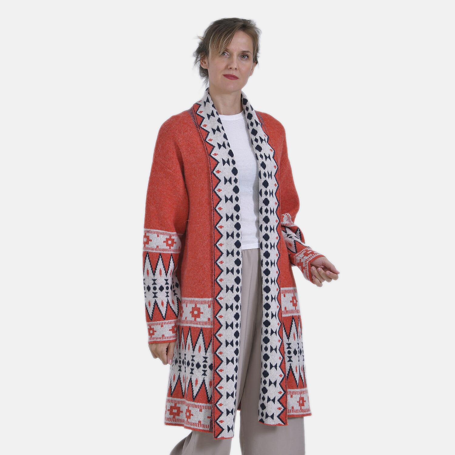 La Marey Graphic Prints Cardigan 7854812 4