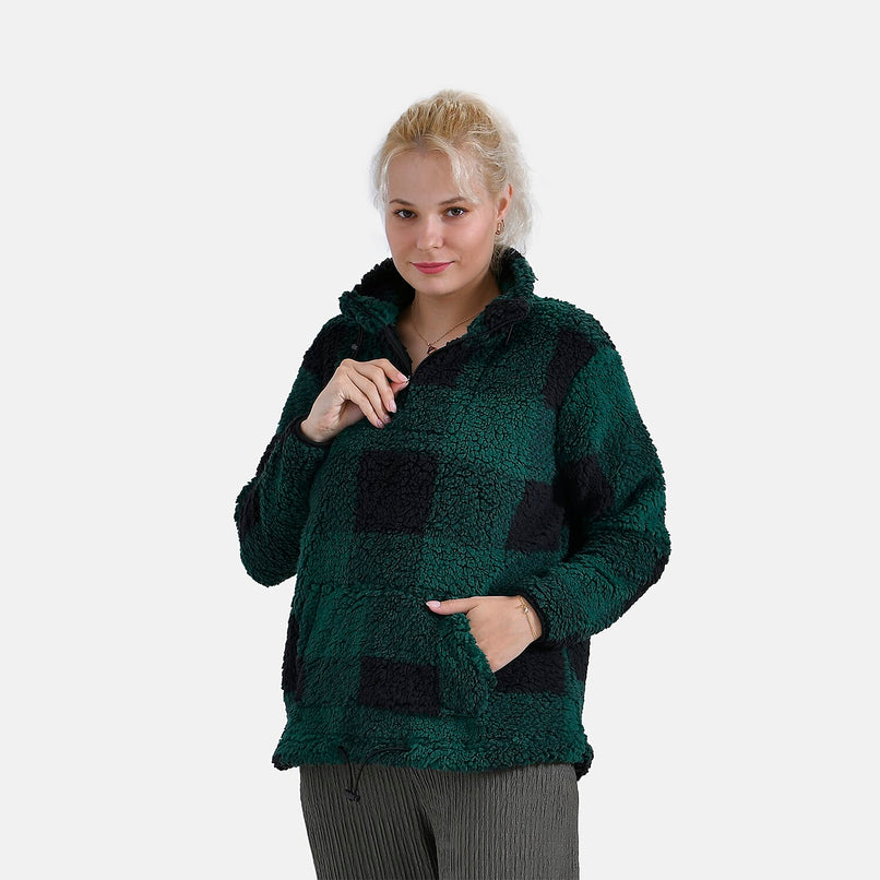 La Marey Half Zip Sweatshirt (Size 8 to 10) - Green