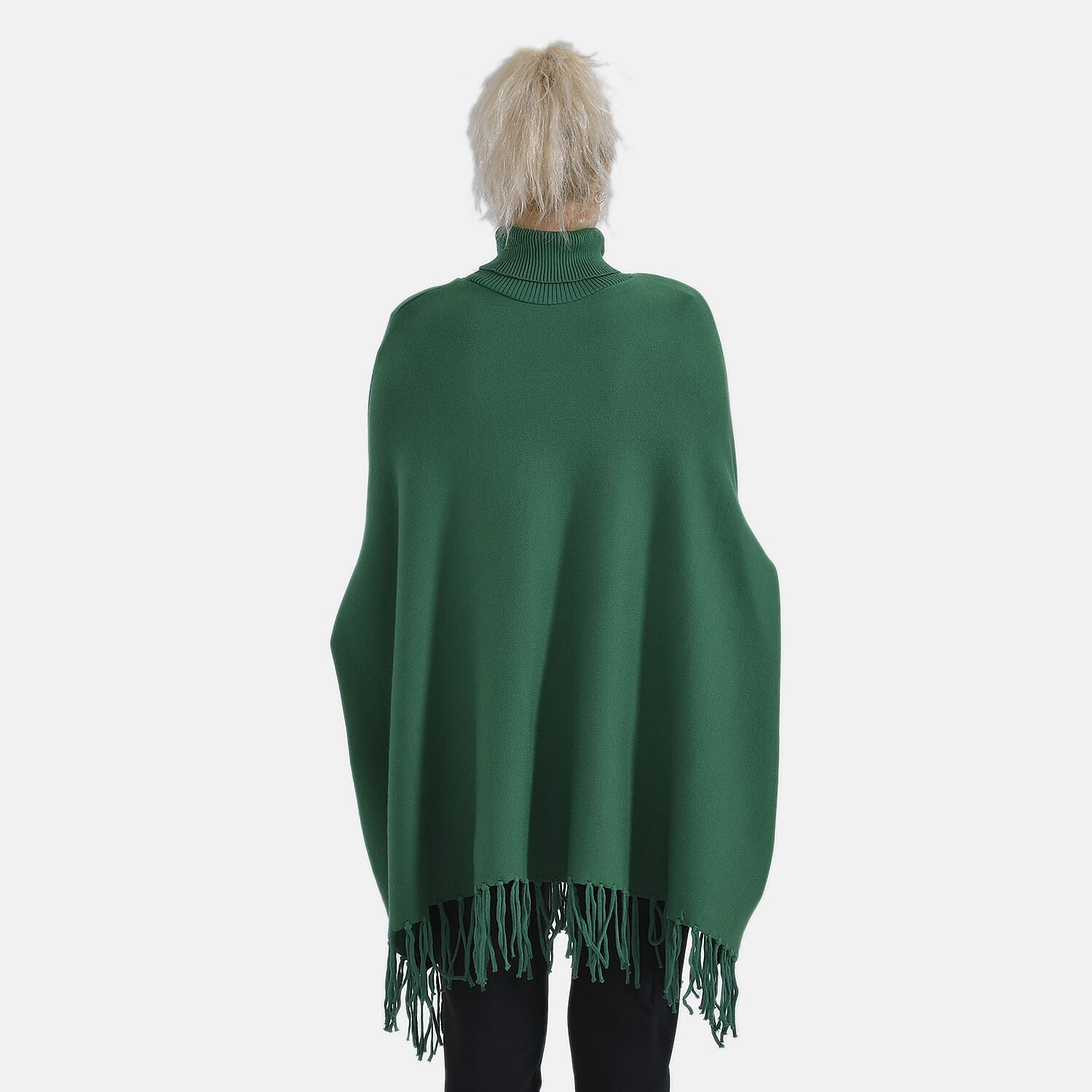 La Marey High Tie Tassel Poncho - One Size 7848455 7