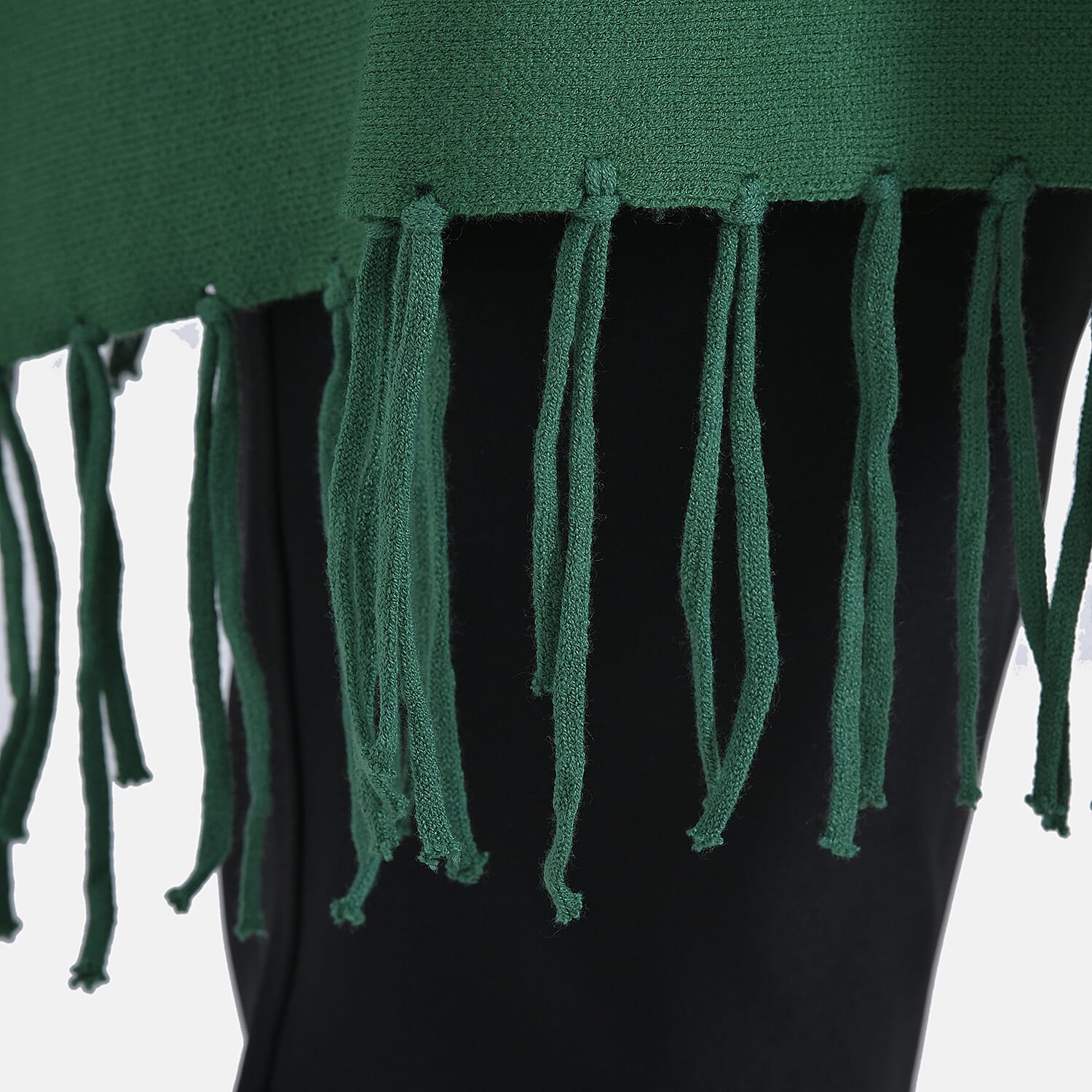 La Marey High Tie Tassel Poncho - One Size 7848455 10