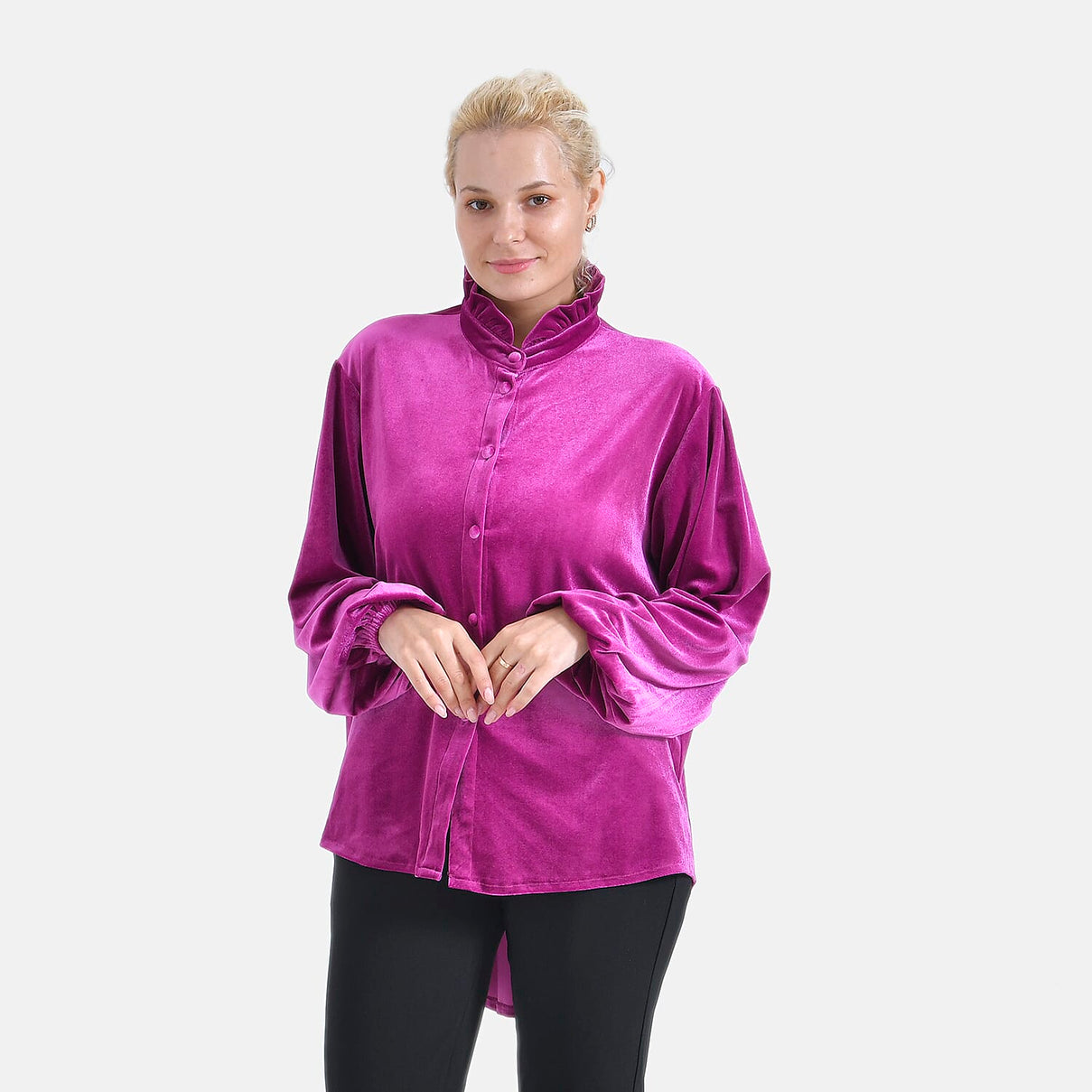 La Marey Ladies Velvet Blouse 7865198 0