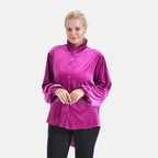 La Marey Festive Velvet Blouse (Size 8 to 10) - Purple