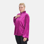 La Marey Festive Velvet Blouse (Size 8 to 10) - Purple